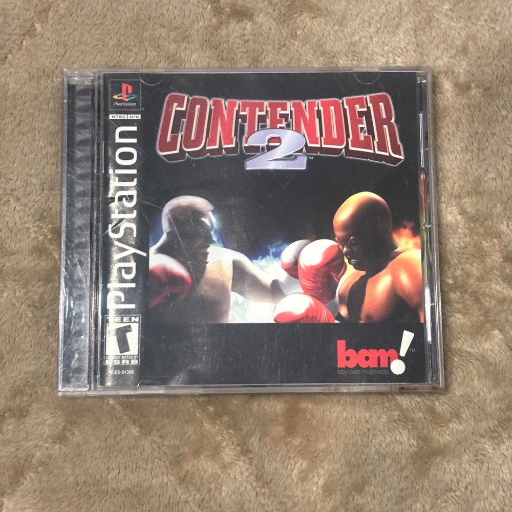 Contender 2 Sony PlayStation 1 PS1 Complete CIB Boxing Game Tested Working